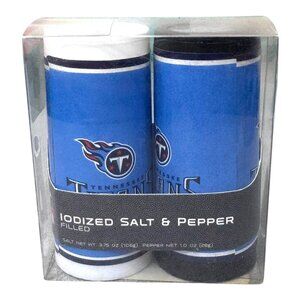 Tennessee Titans Iodized Salt & Pepper Shaker Set NFL Tailgating Gear Fan Gift